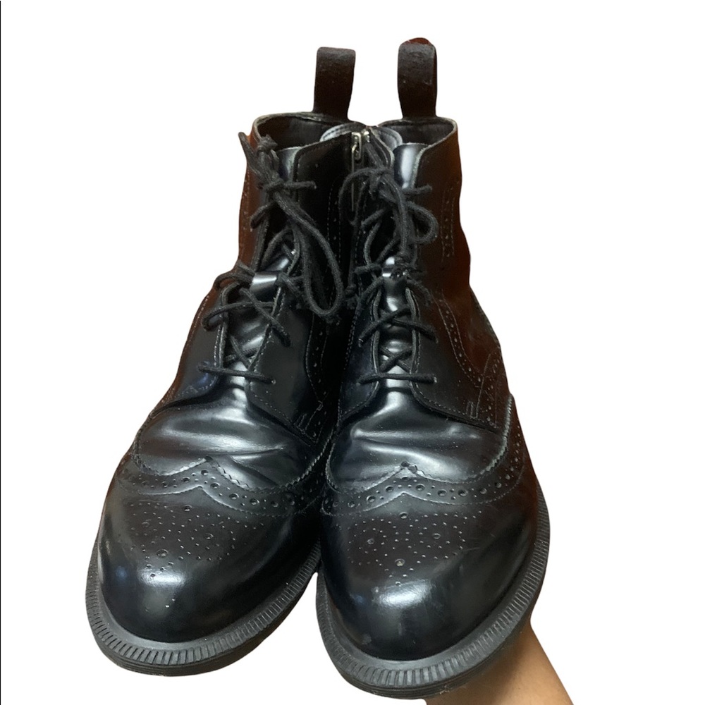 Dr. Marten Patent Leather Moto Boots Size 9